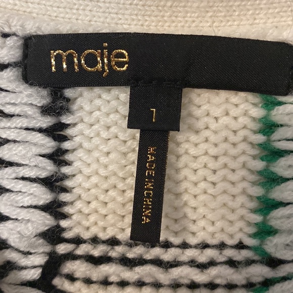 Maje plaid cardigan - Picture 2 of 7